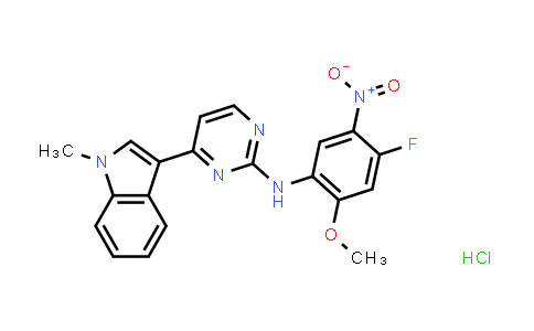 MC862486 | 2444540-58-1 | N-(4-fluoro-2-methoxy-5-nitrophenyl)-4-(1-methyl-1H-indol-3-yl)pyrimidin-2-amine hydrochloride