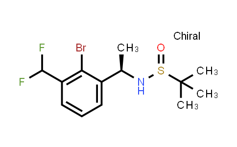 2488795-39-5 | (R)-N-((R)-1-(2-溴-3-(二氟甲基)苯基)乙基)-2-甲基丙烷-2-磺酰胺