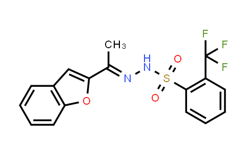 2553409-17-7 | (E)-N'-(1-(Benzofuran-2-yl)ethylidene)-2-(trifluoromethyl)benzenesulfonohydrazide