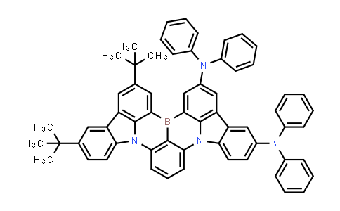 MC862530 | 2624128-47-6 | 15,18-Bis(1,1-dimethylethyl)-N2,N2,N5,N5-tetraphenyl-indolo[3,2,1-de]indolo[3',2',1':8,1][1,4]benzazaborino[2,3,4-kl]phenazaborine-2,5-diamine