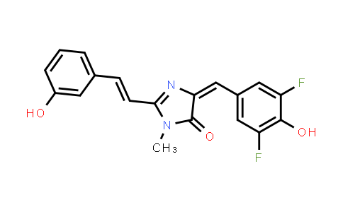 2712640-75-8 | (E)-4-(3,5-Difluoro-4-hydroxybenzylidene)-2-((E)-3-hydroxystyryl)-1-methyl-1H-imidazol-5(4H)-one