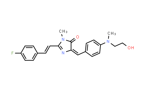 CAS No. 2712640-93-0, (E)-2-((E)-4-氟苯乙烯基)-4-(4-((2-羟乙基)(甲基)氨基)亚苄基)-1-甲基-1H-咪唑-5(4H)-酮