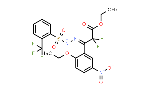 2738683-72-0 | (E)-3-(2-乙氧基-5-硝基苯基)-2,2-二氟-3-(2-((2-(三氟甲基)苯基)磺酰基)肼基)丙酸乙酯