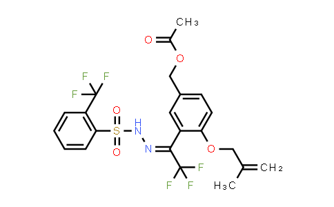 MC862563 | 2738683-73-1 | (E)-4-((2-Methylallyl)oxy)-3-(2,2,2-trifluoro-1-(2-((2-(trifluoromethyl)phenyl)sulfonyl)hydrazono)ethyl)benzyl acetate
