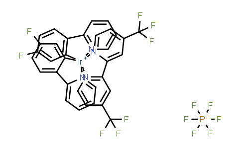 2757085-01-9 | [4,4′-Bis(trifluoromethyl)-2,2′-bipyridine-κN1,κN1′]bis[5-fluoro-2-(2-pyridinyl-κN)phenyl-κC]-, (OC-6-33)-Iridium(1+), hexafluorophosphate(1-) (1:1)
