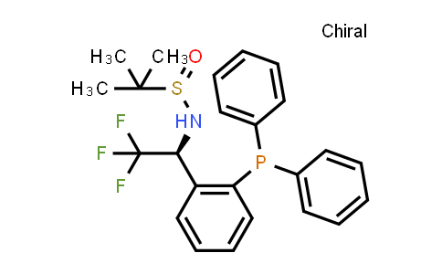 CAS No. 2760563-43-5, N-((S)-1-(2-(Diphenylphosphanyl)phenyl)-2,2,2-trifluoroethyl)-2-methylpropane-2-sulfinamide