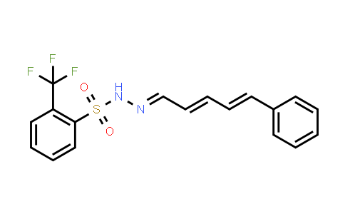 CAS No. 2765851-43-0, (E)-N'-((2E,4E)-5-Phenylpenta-2,4-dien-1-ylidene)-2-(trifluoromethyl)benzenesulfonohydrazide
