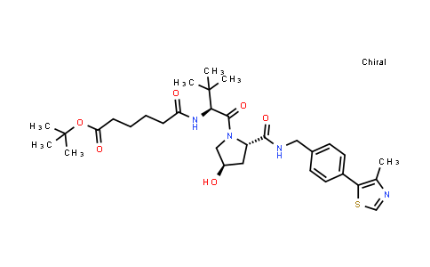 2827750-25-2 | 6-(((S)-1-((2S,4R)-4-羟基-2-((4-(4-甲基噻唑-5-基)苄基)氨基甲酰基)吡咯烷-1-基)-3,3-二甲基-1-氧代丁-2-基)氨基)-6-氧代己酸叔丁酯