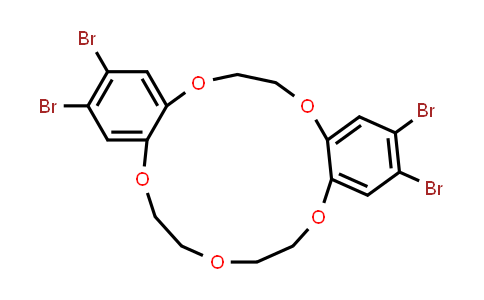 CAS No. 302929-47-1, 2,3,13,14-Tetrabromo-6,7,9,10,17,18-hexahydrodibenzo[b,h][1,4,7,10,13]penta