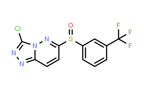 CAS No. 303996-28-3, 3-Chloro-6-((3-(trifluoromethyl)phenyl)sulfinyl)-[1,2,4]triazolo[4,3-b]pyridazine