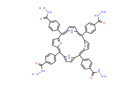CAS No. 323208-61-3, 4,4',4'',4'''-(Porphyrin-5,10,15,20-tetrayl)tetra(benzohydrazide)