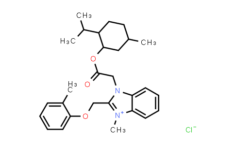 464877-64-3 | 1-(2-((2-Isopropyl-5-methylcyclohexyl)oxy)-2-oxoethyl)-3-methyl-2-((o-tolyloxy)methyl)-1h-benzo[d]imidazol-3-ium chloride