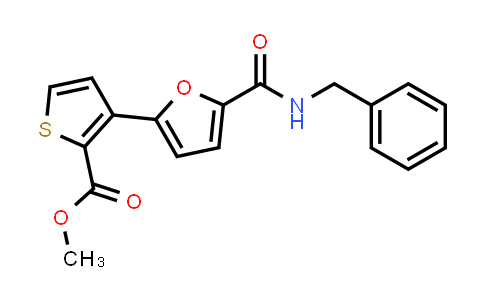 MC862805 | 477851-63-1 | Methyl 3-(5-(benzylcarbamoyl)furan-2-yl)thiophene-2-carboxylate