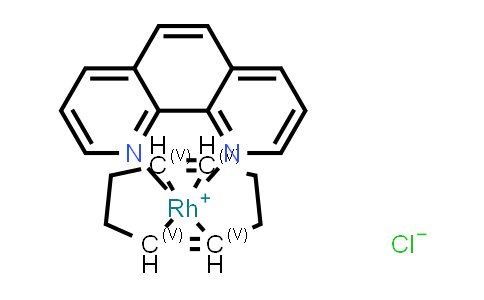 CAS No. 54324-73-1, Rhodium(I)-cis,cis-1,5-cyclooctadiene-1,10-phenanthroline (chloride)