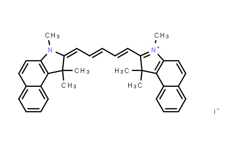 56289-64-6 | 1,1,3-Trimethyl-2-((1E,3E,5E)-5-(1,1,3-trimethyl-1H-benzo[e]indol-2(3H)-ylidene)penta-1,3-dien-1-yl)-1H-benzo[e]indol-3-ium iodide