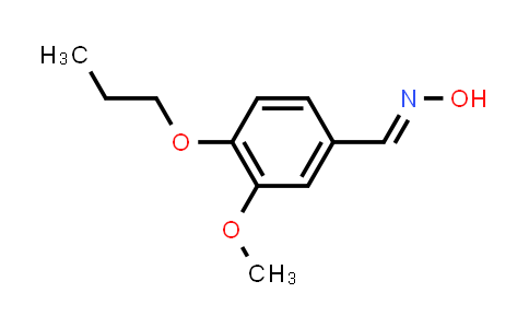 CAS No. 571920-77-9, (E)-3-methoxy-4-propoxybenzaldehyde oxime