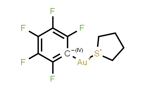 CAS No. 60748-77-8, (2,3,4,5,6-Pentafluorophenyl)(tetrahydrothiophene)gold