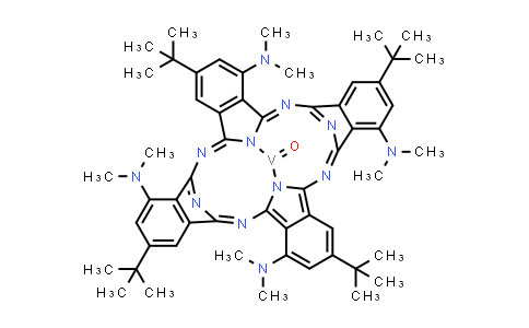 DY862938 | 61114-01-0 | Vanadyl 3,10,17,24-tetra-tert-butyl-1,8,15,22-tetrakis(dimethylamino)-29H,31H-phthalocyanine