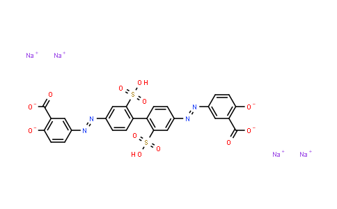 MC862948 | 6232-49-1 | 5,5'-((1E,1'E)-(2,2'-二磺基-[1,1'-联苯]-4,4'-二基)双(二氮烯-2,1-二基))钠双(2-氧化苯甲酸酯)