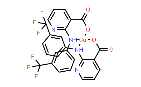 CAS No. 62511-77-7, 双[2-[[3-(三氟甲基)苯基]氨基-κN]-3-吡啶羧酸基-κO3]铜