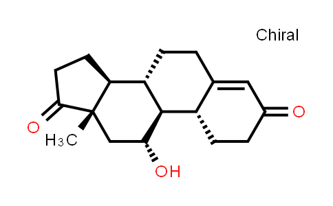 CAS No. 6615-00-5, (8S,9S,10R,11R,13S,14S)-11-hydroxy-13-methyl-1,6,7,8,9,10,11,12,13,14,15,16-dodecahydro-3H-cyclopenta[a]phenanthrene-3,17(2H)-dione