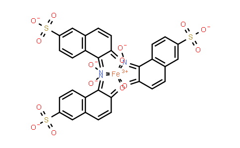 CAS No. 701195-54-2, 铁酸酯(3-),三[5,6-二氢-5-(肟基-κN)-6-(羰基-κO)-2-萘磺酸根(2-)]-