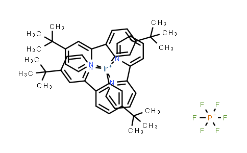 808142-78-1 | (2,2′-联吡啶-κN1,κN1′)双[5-(1,1-二甲基乙基)-2-[4-(1,1-二甲乙基)-2-吡啶基-κN]苯基-κC]-,(OC-6-33)-铱(1+),六氟磷酸盐(1-)