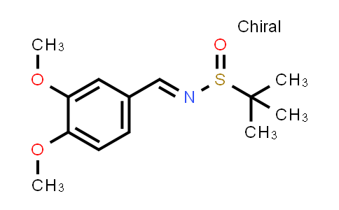 CAS No. 820231-38-7, (R)-N-(3,4-dimethoxybenzylidene)-2-methylpropane-2-sulfinamide