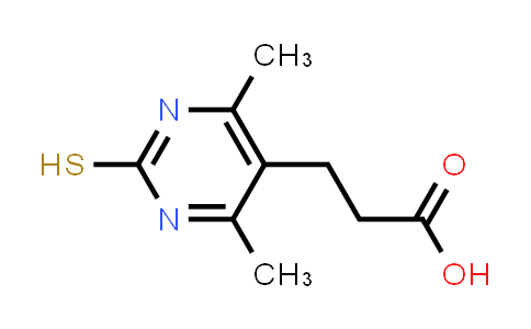 CAS No. 847744-19-8, 3-(2-Mercapto-4,6-dimethylpyrimidin-5-yl)propanoic acid