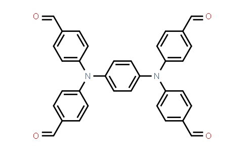 CAS No. 854938-59-3, 4,4',4'',4'''-(1,4-Phenylenebis(azanetriyl))tetrabenzaldehyde