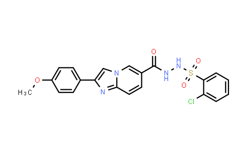 CAS No. 866137-85-1, 2-Chloro-N'-(2-(4-methoxyphenyl)imidazo[1,2-a]pyridine-6-carbonyl)benzenesulfonohydrazide