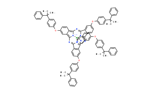 CAS No. 93530-46-2, 29H,31H-Phthalocyanine, 2,9,16,23-tetrakis[4-(1-methyl-1-phenylethyl)phenoxy]-, nickel complex