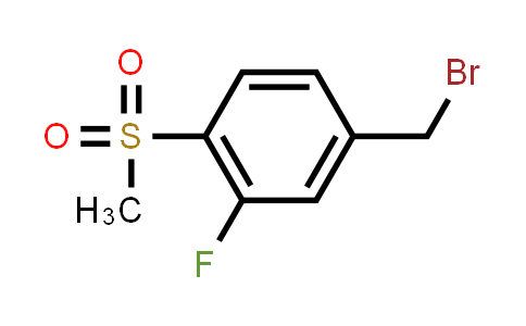 CAS No. 942199-49-7, 3-Fluoro-4-(methylsulphonyl)benzyl bromide
