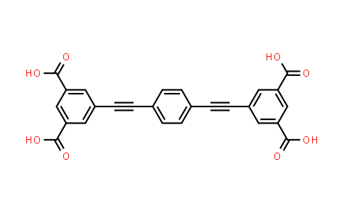 CAS No. 957014-40-3, 5,5'-(1,4-Phenylenebis(ethyne-2,1-diyl))diisophthalic acid